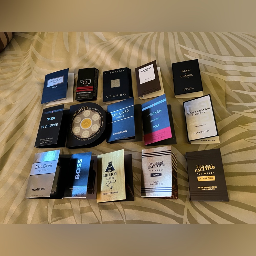 Men’s Perfume Sample Set 15 Items -ALL NEW